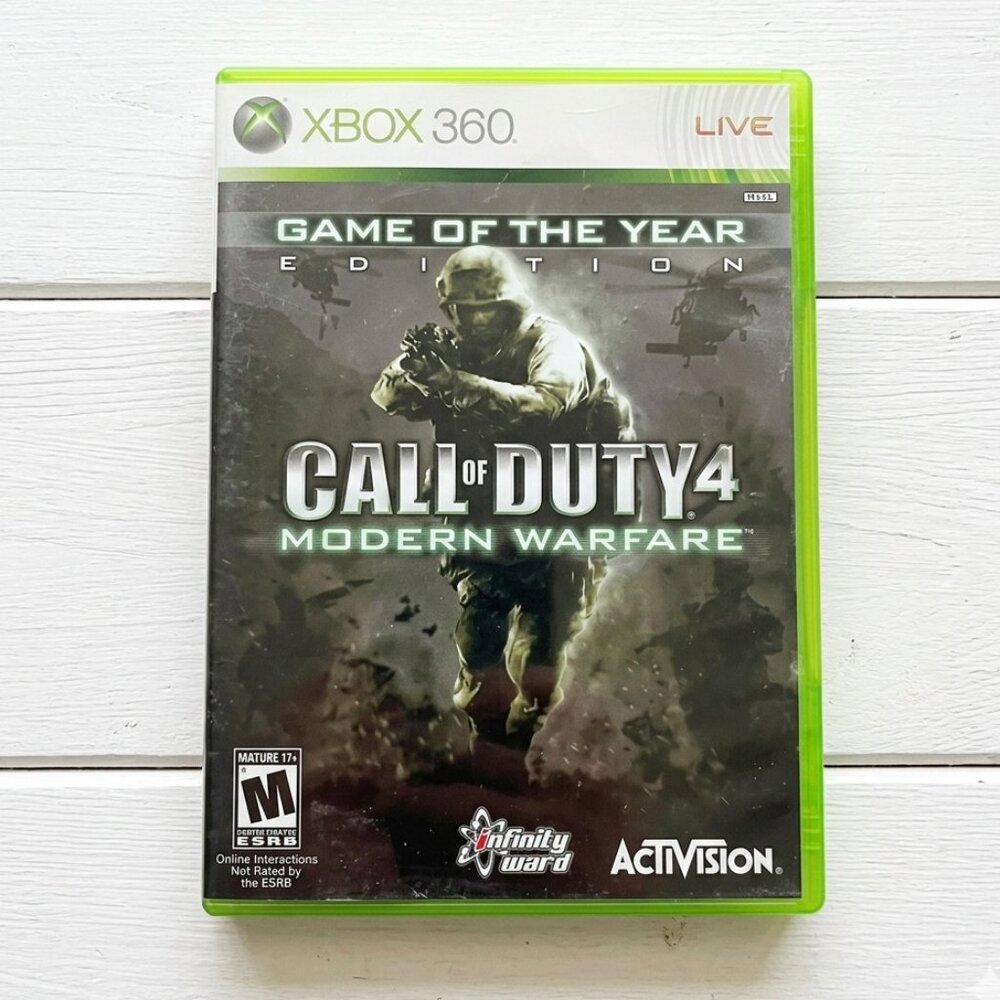 Call of Duty 4 Modern Warfare Xbox 360 CIB Complete with Manual